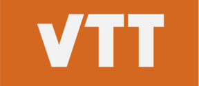 Orange background, VTT in white font