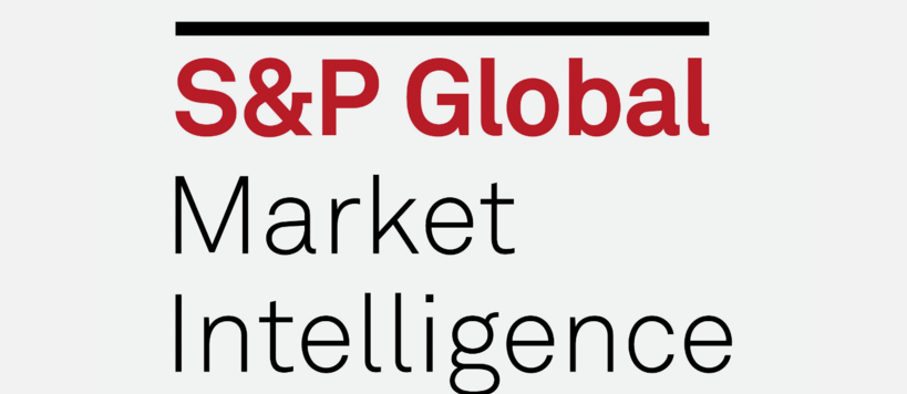 S&P Global in red font, Market Intelligence in black font below it